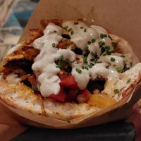Vegan pita shawarma (9,90€) at Doña Rosa in Barcelona