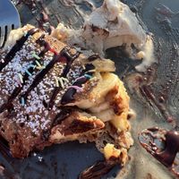 Devoured crêpe  (to show filling)  at Crêperie Tati in Faro