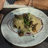 Timbal de tempeh, la única opció vegana sense esberginia at Aromatic Restaurant in Altafulla