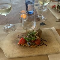 Grilled vegetable focaccia  at Aromatic Restaurant in Altafulla