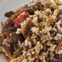 Paella de verdures de temporada at Aromatic Restaurant in Altafulla