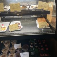 Lots of vegan sweets  at Haymarket Bookstore Cafe in Northampton