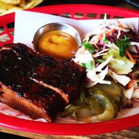 Braised BBQ Seiten Brisket at Stoked Vegan BBQ in Westcliff-on-sea