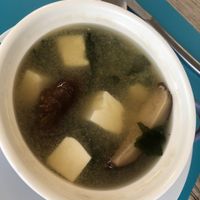 miso soup  w shitake  at Don Diego in Sotogrande