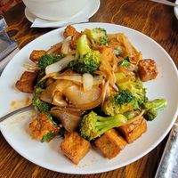 Drunken noodles with broccoli amazing at Thai on Ski Run in South Lake Tahoe