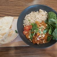 Curry bowl at The Wooden Spoon in Grand Forks