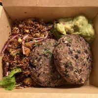 Black bean burger with guacamole  at Local - Alvalade in Lisbon