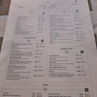 Food menu at Local - Alvalade in Lisbon