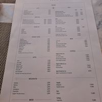 Drinks menu at Local - Alvalade in Lisbon