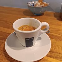 Italian espresso at Heladeria Sotto Zero Santiago in Santiago De Compostela