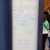 Carte at Heladeria Sotto Zero Santiago in Santiago De Compostela