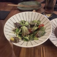 Too slow to get a good photo of the seaweed salad   at Hikage in Amsterdam