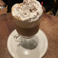 Hot chocolate with cream   at Kyffin Cafe Deli in Bangor