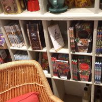 Wall of chocolate, most is vegan  at Kyffin Cafe Deli in Bangor