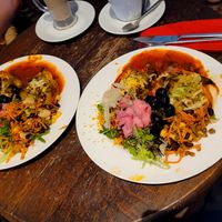 Stuffed Peppers with Salad at Kyffin Cafe Deli in Bangor