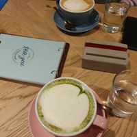 Matcha Cappuccino mit Hafermilch #Veganuary at SeaYou in Tulln