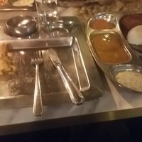 Combo menu lite veg - dosa almost finished, idly and vadai remain at The Madras Lounge - Södermalm in Stockholm