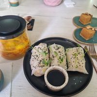 Spring rolls at Doppio in Grodno
