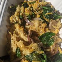 Vegan Veggie Scramble with Just Egg. So good!!! at Little Barn Coffee House in Los Angeles