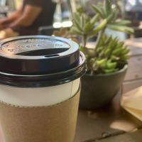 Matcha latte   at Little Barn Coffee House in Los Angeles