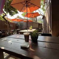 Seating area  at Little Barn Coffee House in Los Angeles