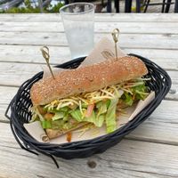 veggie hotdog at Quiosque das Maçãs in Colares