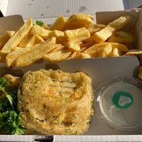 Tofish & chips with tartare sauce at #fish - Marchmont in Edinburgh