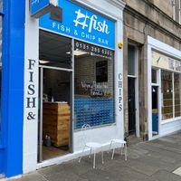 Outside at #fish - Marchmont in Edinburgh
