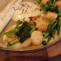 Joke type of main course (smaller than the green asparagus starter?) at Oliveira Kitchen in East London