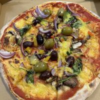 Vegan veg pizza   at The Wood Shed Pizza in Louth