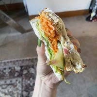 Vegan chicken sandwich   at Richoux Patisserie in Auckland