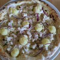 Patate pizza at Pizzeria Grano in Vancouver