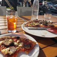 Pizza, drinks, sun...what more could you ask for at Pizzeria Grano in Vancouver