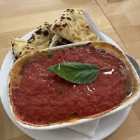 Eggplant marinara   at Pizzeria Grano in Vancouver