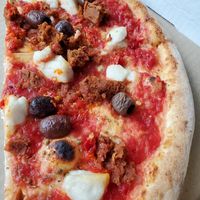 Diavola pizza at Pizzeria Grano in Vancouver