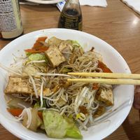 Bủn Xào Rau Đậu Hủ w/ mixed in soy sauce  at Pho Hanoi in Gainesville
