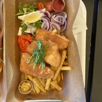 Fish n chips   at Kåseberga Fisk AB in Loderup