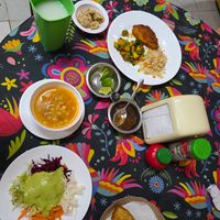 Daily lunch menu for 150 pesos at Gopals - Vegetariano's in Cancun