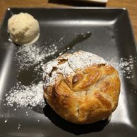 Tasty falafel, clearly labeled vegan options! Dessert takes 10-15 minutes but so worth it. The smell is a turnoff since they allow smoking after 8pm  at Cafe Absinthe カフェアブサン in Osaka