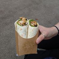 Southern fried 'chicken' wrap at How On Earth in Exeter