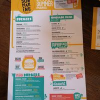 Menu at Submarine Burger in Rijeka