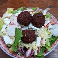 Vegan habibi salad (small) at Submarine Burger in Rijeka