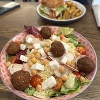 Vegan habibi salad  at Submarine Burger in Rijeka