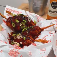 korean sticky wings at Really Happy Chicken in Brighton