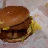 The Big burger at Really Happy Chicken in Brighton