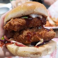 Sticky Burger at Really Happy Chicken in Brighton