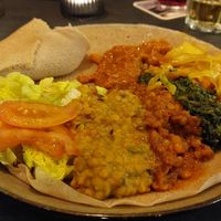 Mixed vegan plate #2 at Lalibela in Ingolstadt