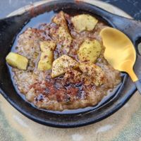Coconut milk with rice and a fruit 😋 at Lalibela in Ingolstadt