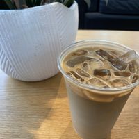 Iced oat milk latte  at Eataly in Chicago