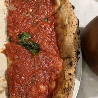 Marinara pizza (half pizza in photo)  at Eataly in Chicago